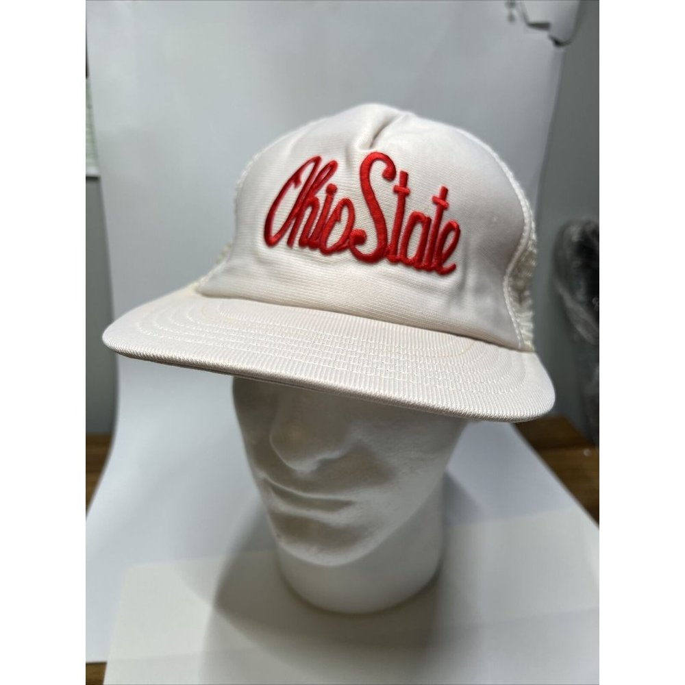 Vintage Ohio State Buckeyes Script Snapback Mesh Hat NCAA University Square USA